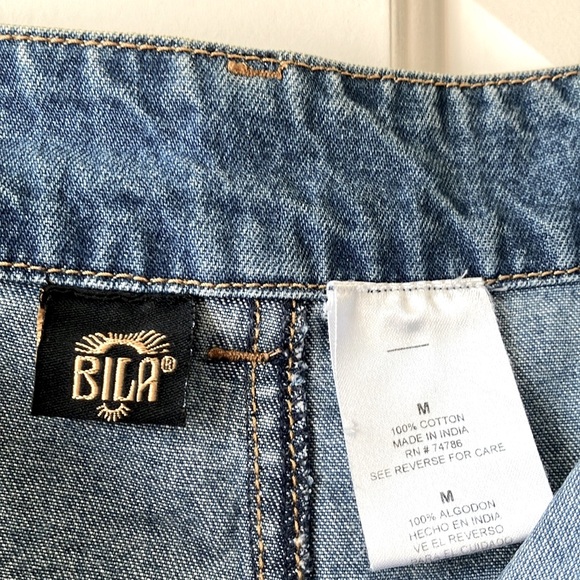 Bila Blue and White A-Line Skirt - Picture 10 of 13